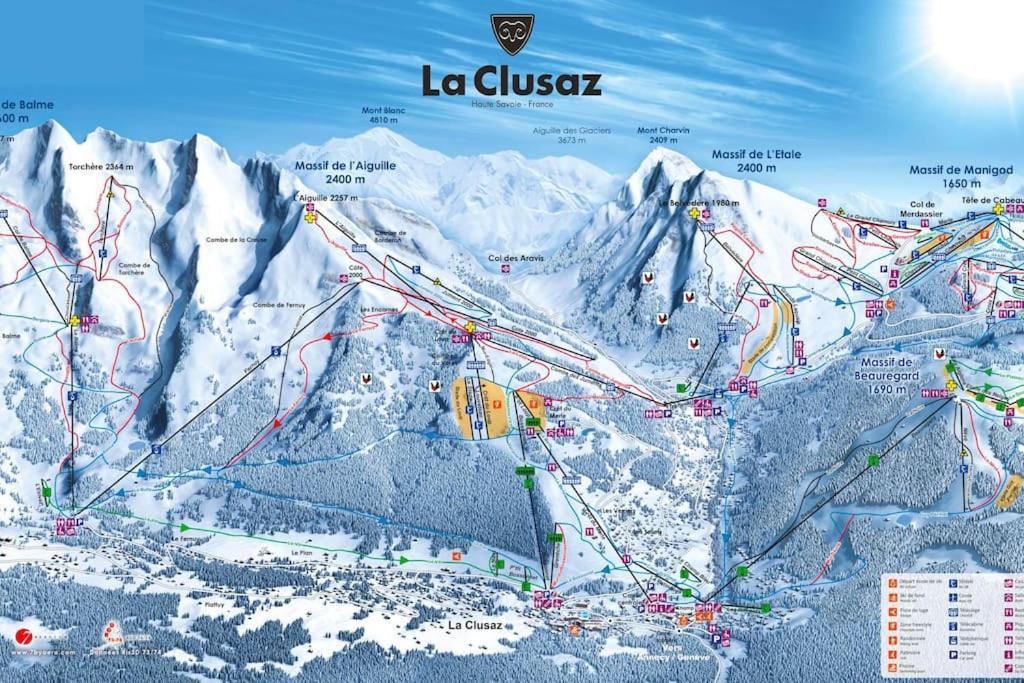 Appartement La Clusaz Avec Terrasse Sur Les Pistes De Ski Манигод Екстериор снимка